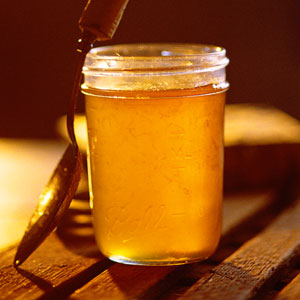 Golden Honey in a jar